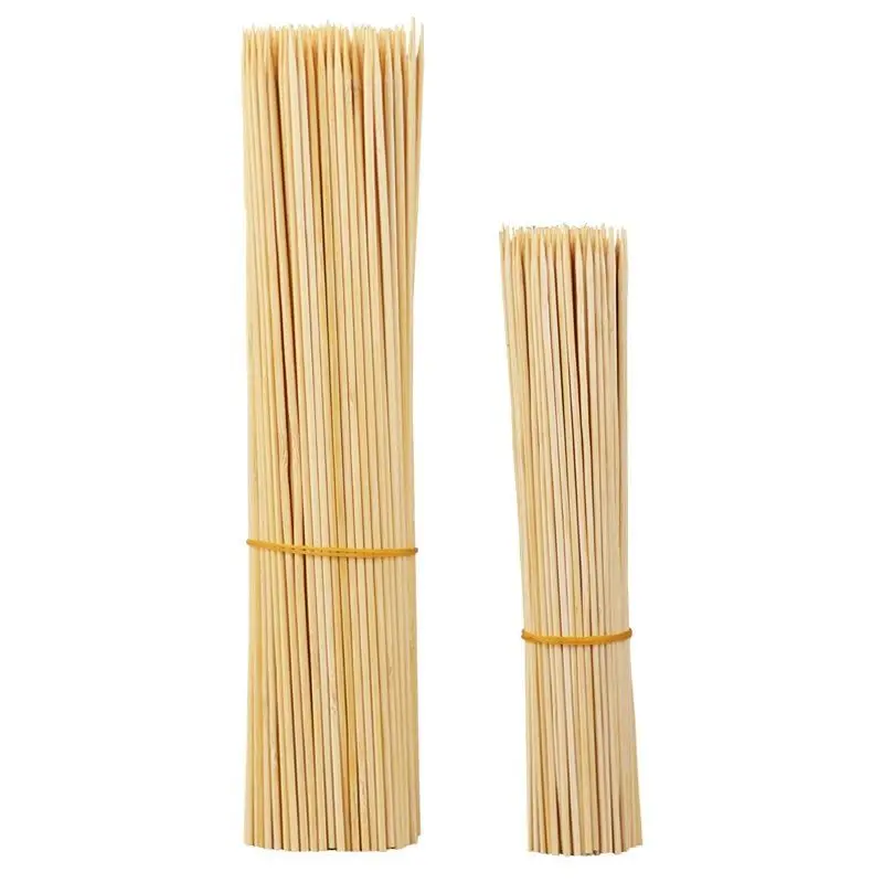 Barbecue Bamboo Stick Disposable Bamboo skewer 15-50cm Sticks Long Skewer Wood Bamboo Bbq Sticks
