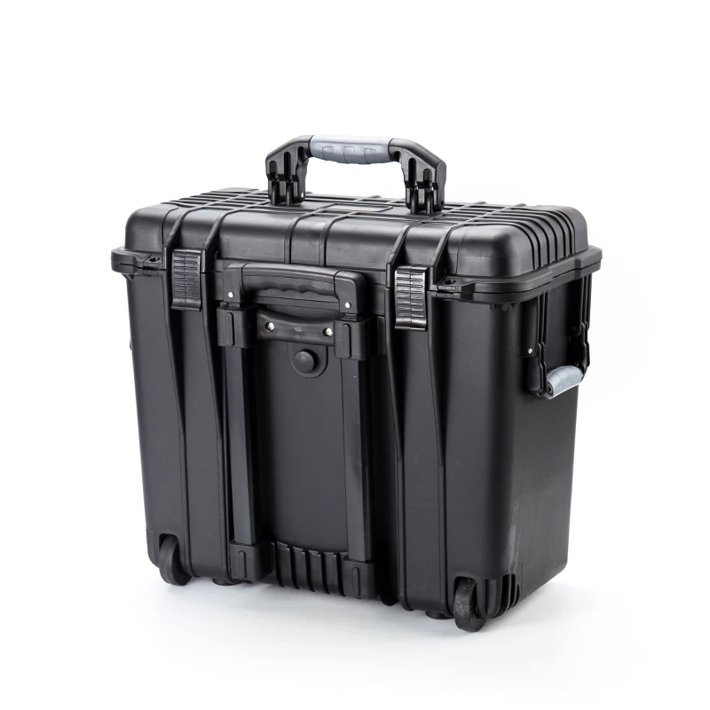 Customized  waterproof hard IP67 plastic large travel suitcase trolley rolling tool case with wheels