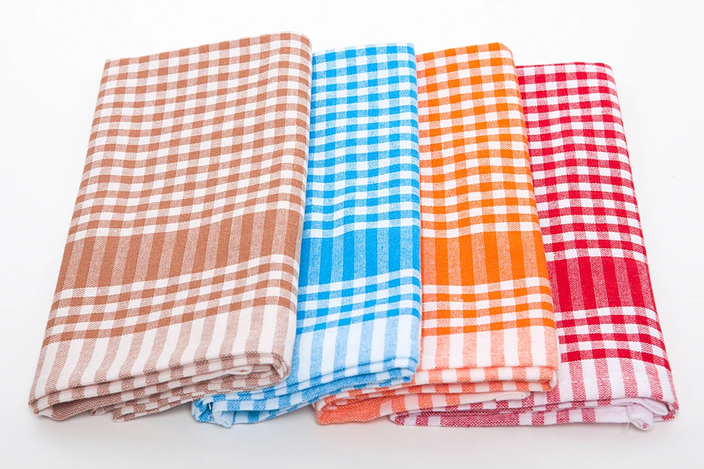 Professional manufacturers of colorful promotional  kitchen towels  Check Design Organic Cotton Kitchen Dish Towel
