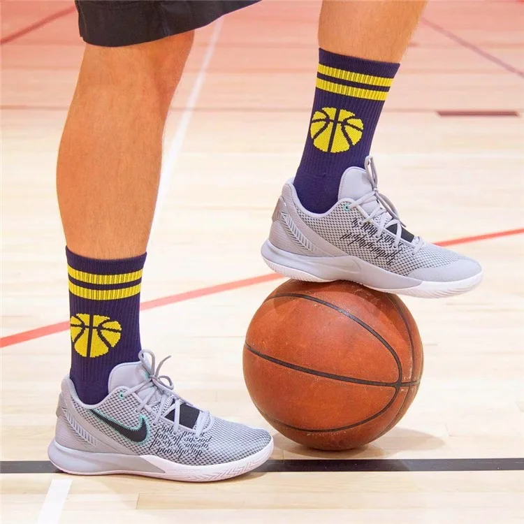 Custom Logo Athletic Sport Crew Socks No Minimum Order Wholesale High Quality Cotton Elite Basketball Custom Compression Socks