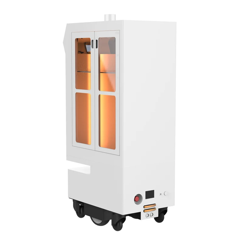 
Delivery robot Double door cabinet High cost performance Office/hotel/restaurant/ktv/item Delivery Robot 