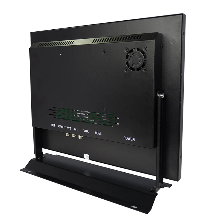 15 Inch Monitor Audio 175 Security Monitor HD AV BNV VGA USB High Sensitive Metal Housing Remote Control With Wall Bracket