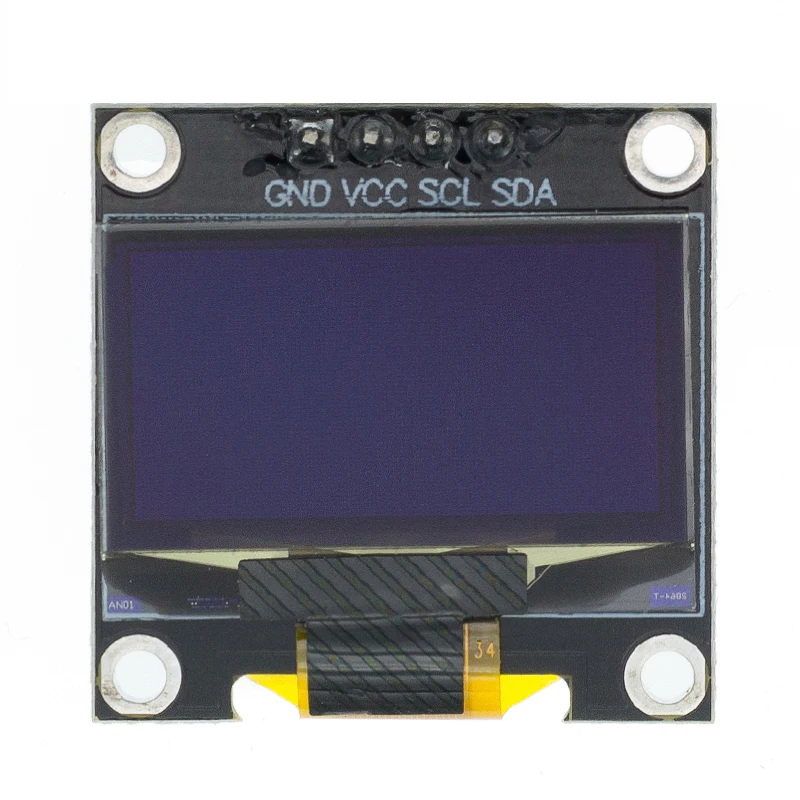 Плата ЖК-экрана 0 96 дюйма oled IIC Серийный белый модуль дисплея 128X64 I2C SSD1315 12864 для