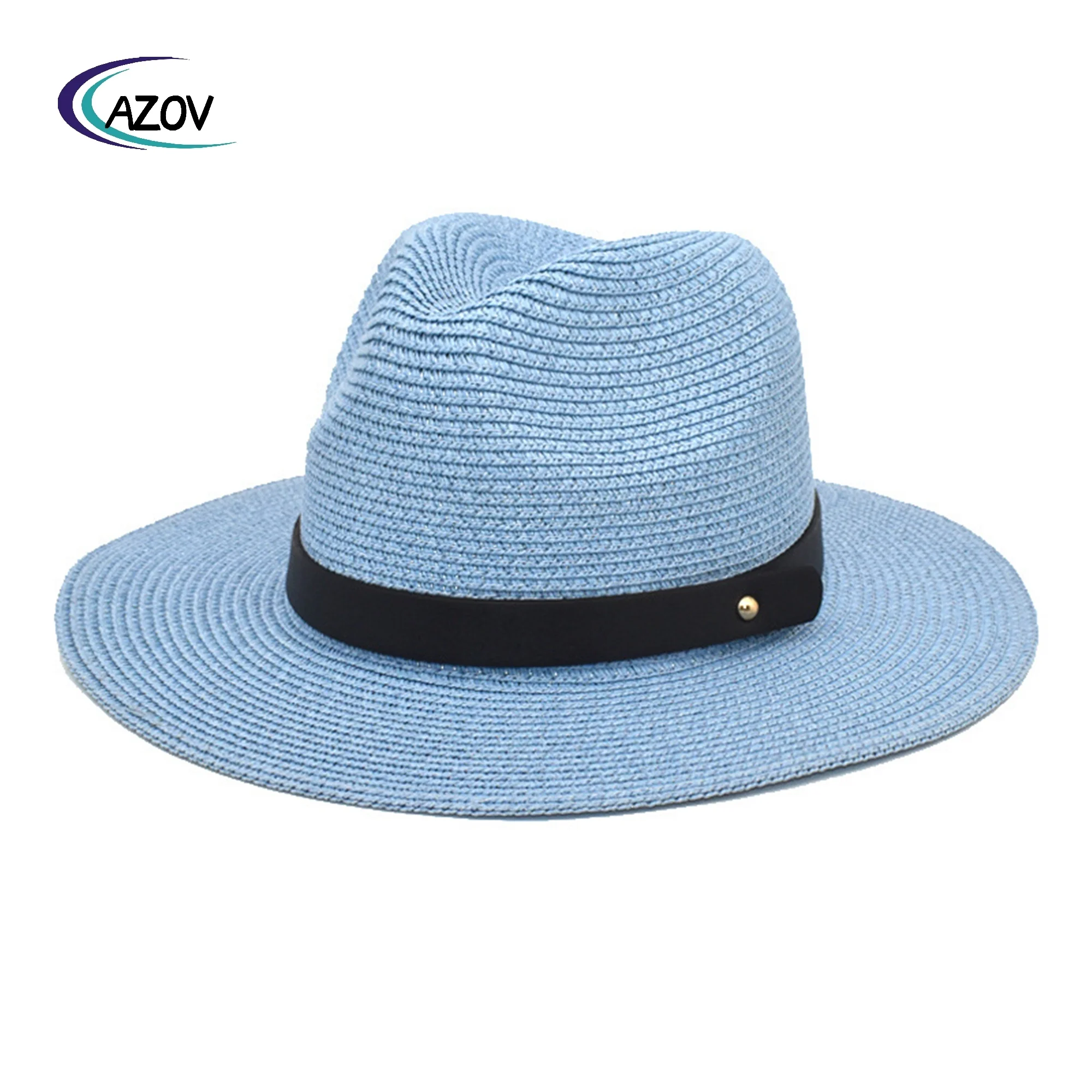 Hot Sale Spring Autumn Paper Straw Hat Panama Baby Boy Girl Summer Plain Brim Outdoor Sun-Shade Sun Protection Top Hat