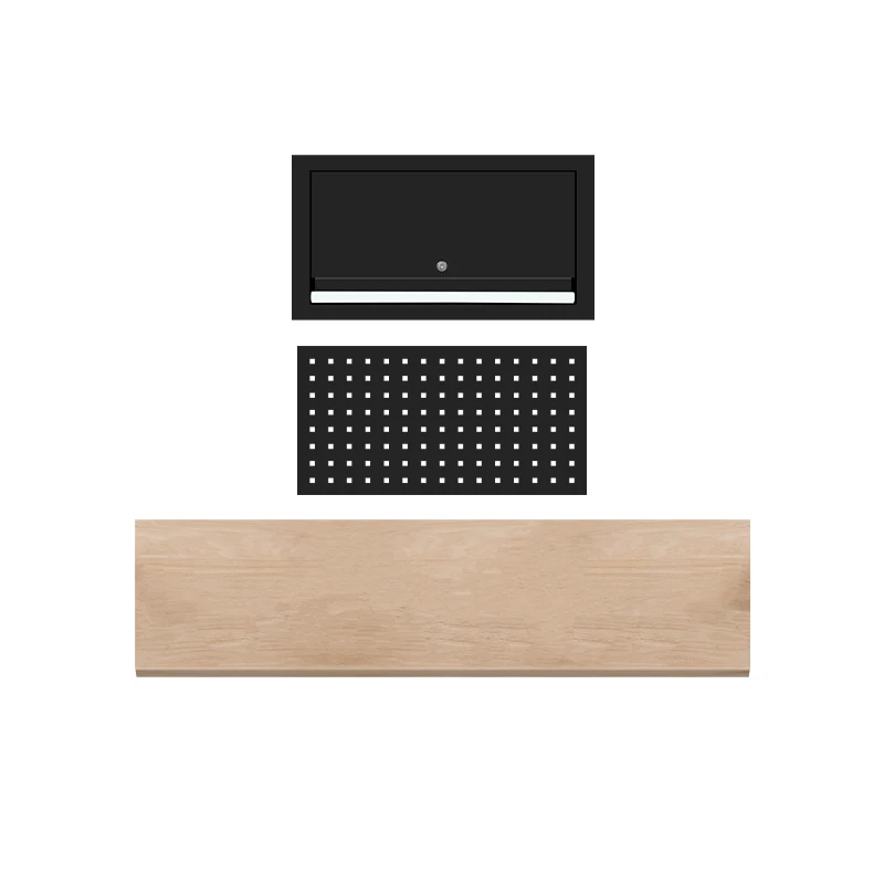 TOMAC Basic Garage Storage Tool Cabinet Removable Large Workshop Toolbox Combination Workbench Wooden table board