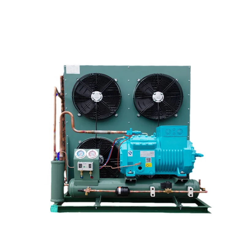 12/15/20p Medium And High Temperature Series Air Cooled Open Type Semi-hermetic Compressor Condensing Unit