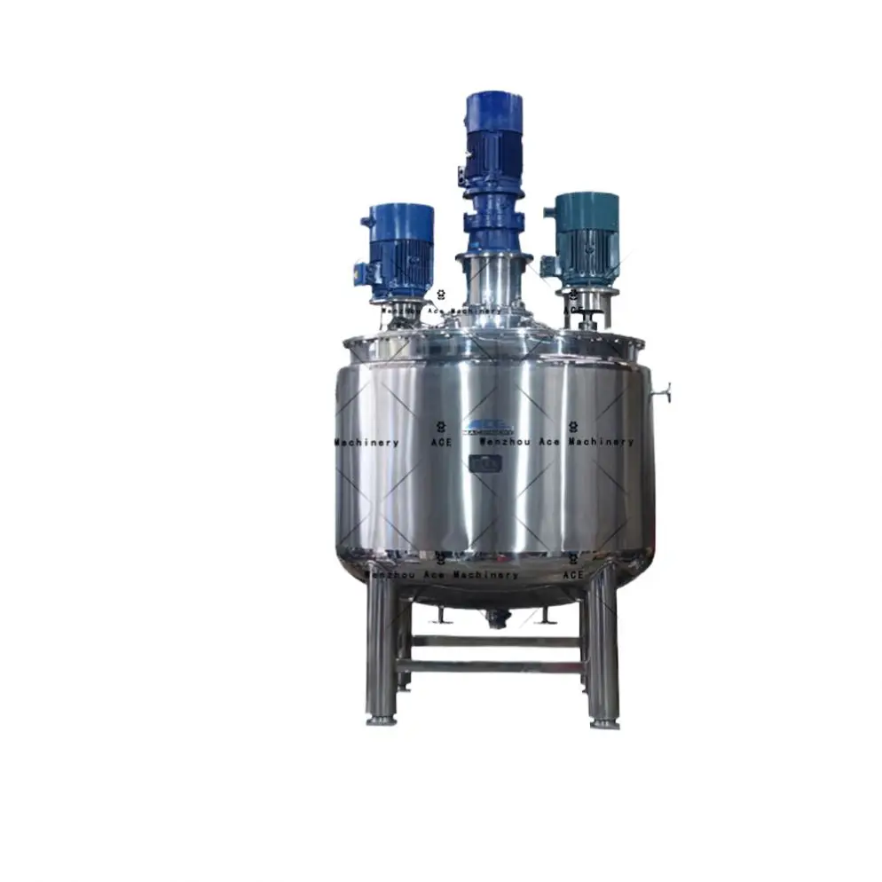 1000L High-Speed Vacuum Homogenizer Disperser Emulsifying Mixer For Home Use Used Cosmetic Blender Cosmetics Machines