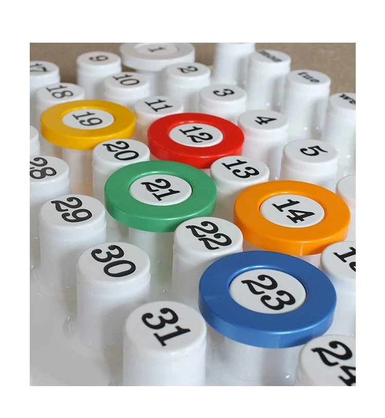 Hot Selling INS Style PVC Plastic Calendar Modern Ring Record Date Standing Wall Desk Light Calendar