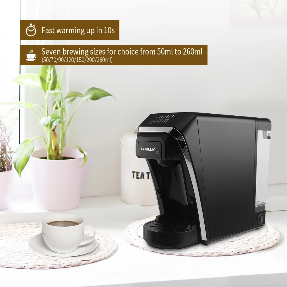 High watt  1400W capsule coffee machine fast brewing coffee removable water tank 20 bar chinese pump