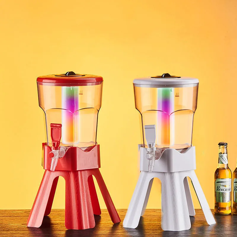 Оптовая продажа, пластиковые банки для пива, 3 л, большие банки для пива большой вместимости, треугольный диспенсер для вина, контейнер для пивных бочек