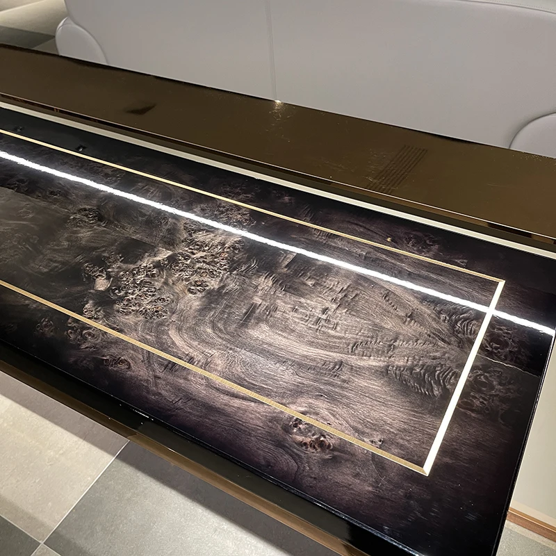 MO LAN Italian light luxury porch table sofa back a few luxury decorative table against the wall porch table