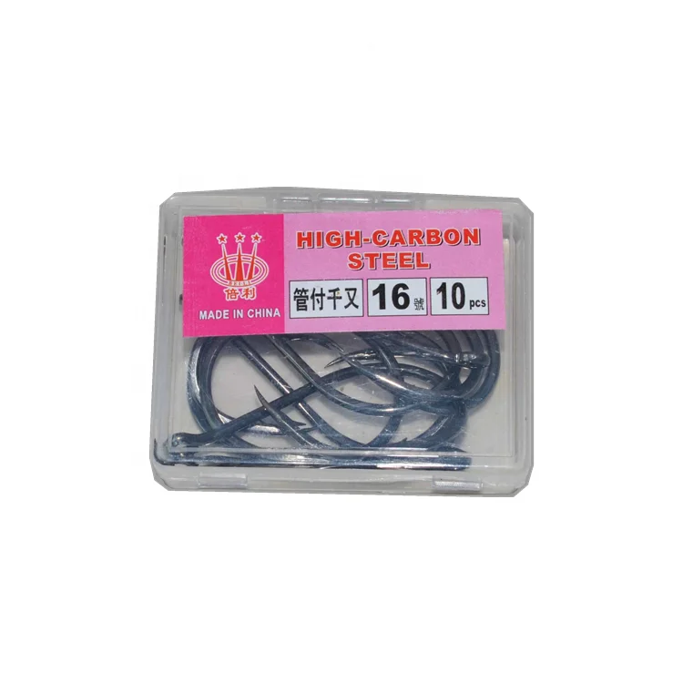 Factory Price 1#-16# High Carbon Steel 100 pcs/box Circle Big Barbed Fishing Hooks