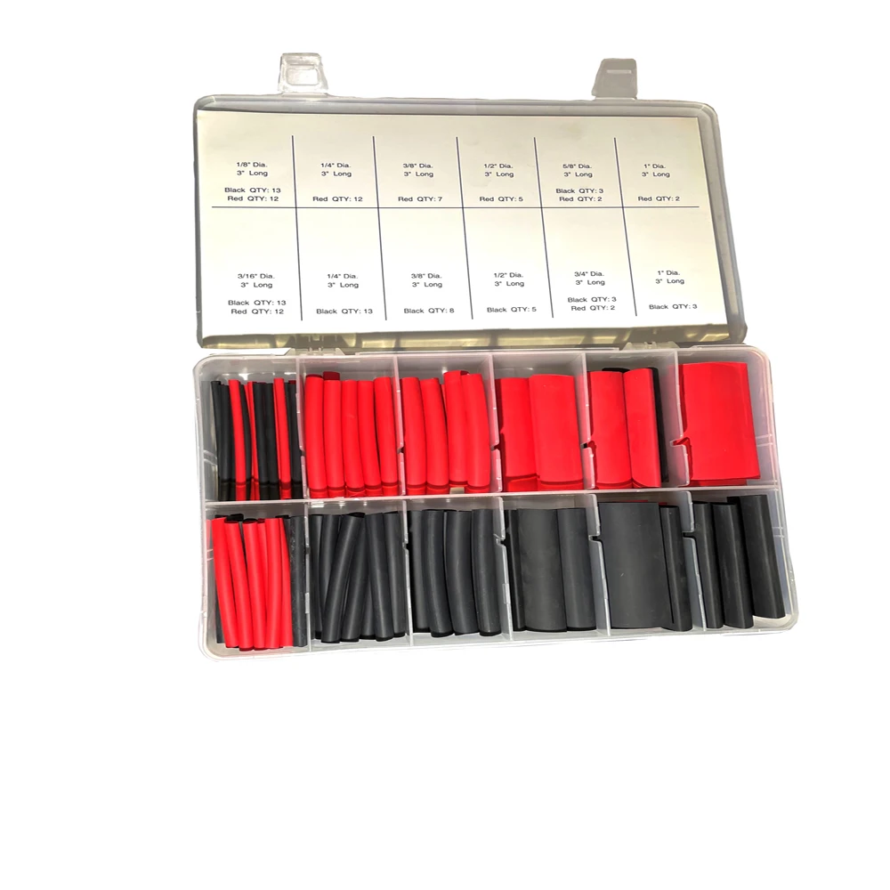 115pc Double Wall Heat Shrink Tube Assortment good quality