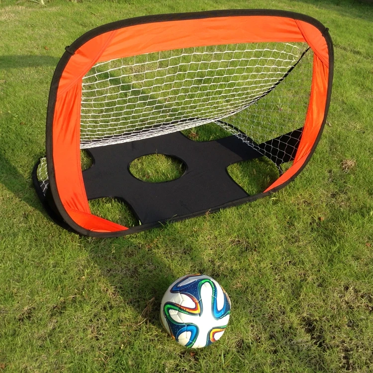 Customized foldable football soccer goal with shooting target
