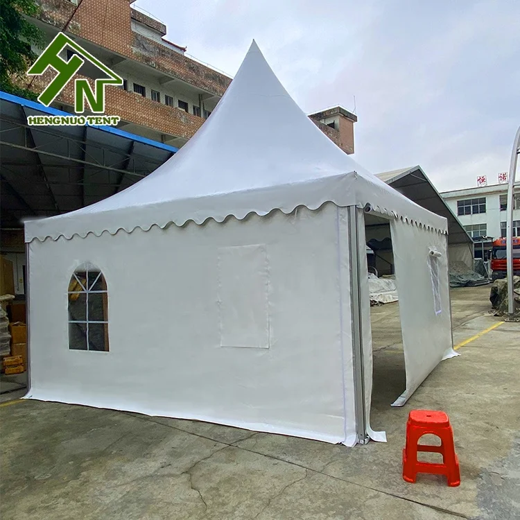 Customized portable 3x3 5x5 pvc fabric outdoor party pagoda gazebo permanent white canopy events arabian tent for booth