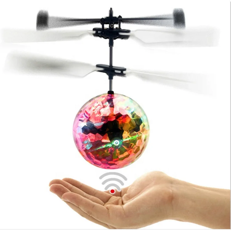 
Led light flashing mini flying ball, drone helicopter induction flying ball toy 