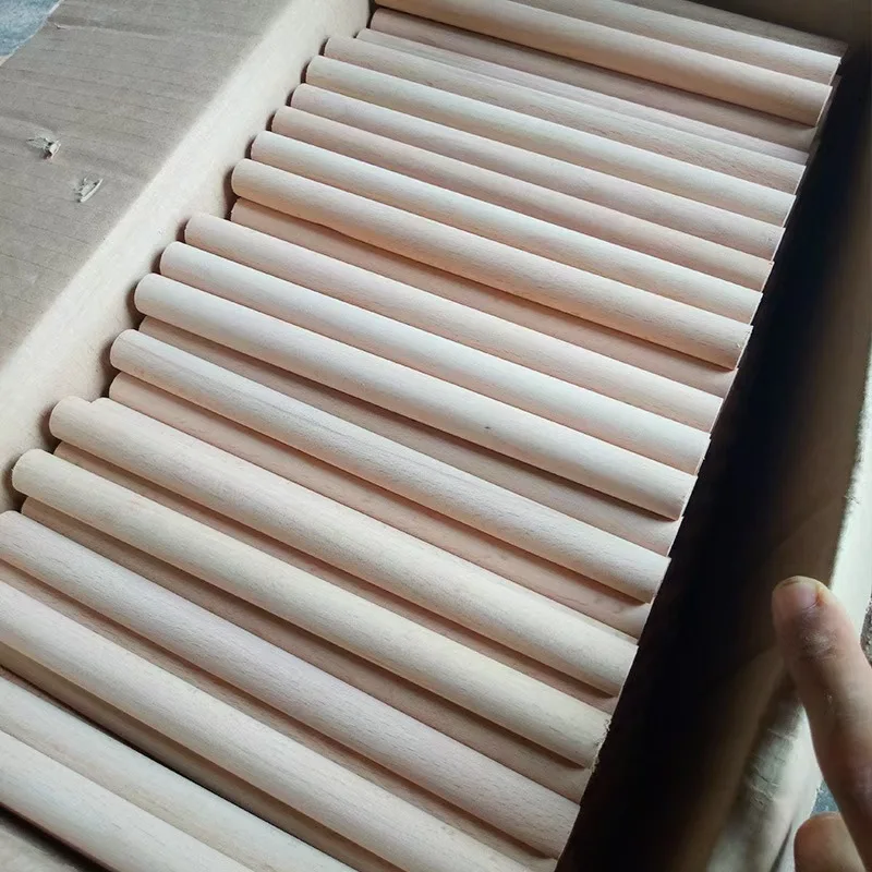 Factory Custom Bamboo and Birch Wood round Dowel Rods Furniture Parts Stickwood in Wood round Stick Format for Office Cabinets
