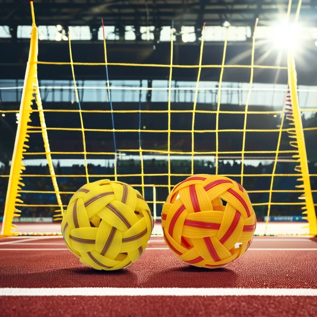 Outdoor Sports Reusable Decor Plastic Soccer Football Unisex round Woven Ball Logo Printed Rubber for Play Rattan Ball