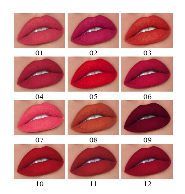 Romantic Bird New Fashion RB181 Hot Selling 72 Matte Liquid Colors Long Lasting Lip Gloss