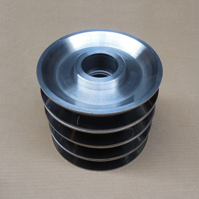 45*12 V-groove Ceramic lagging Drive Pulley With 608 Bearing