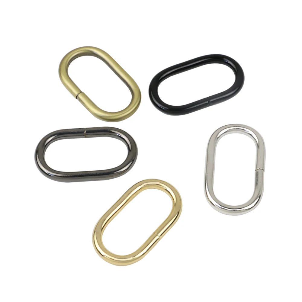 Metal buckle 3.8mm iron wire oval metal hook bag chain shoulder strap connection buckle bag accessories