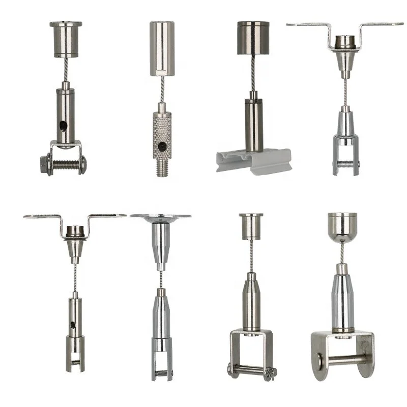 Professional manufacturer 304/316 steel wire rope with factory price suspension kits and hanging kits for LED panel lights