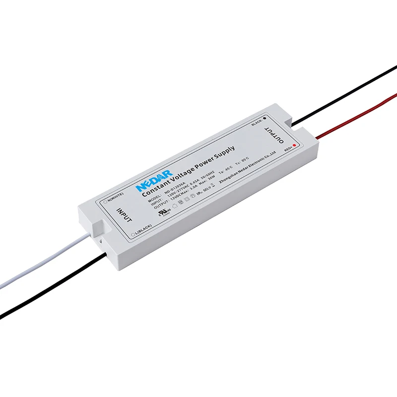 Wholesale 2022 Slim Design  DC 12V 24V 36W 48W 60W Plastic Case Constant Voltage LED Driver