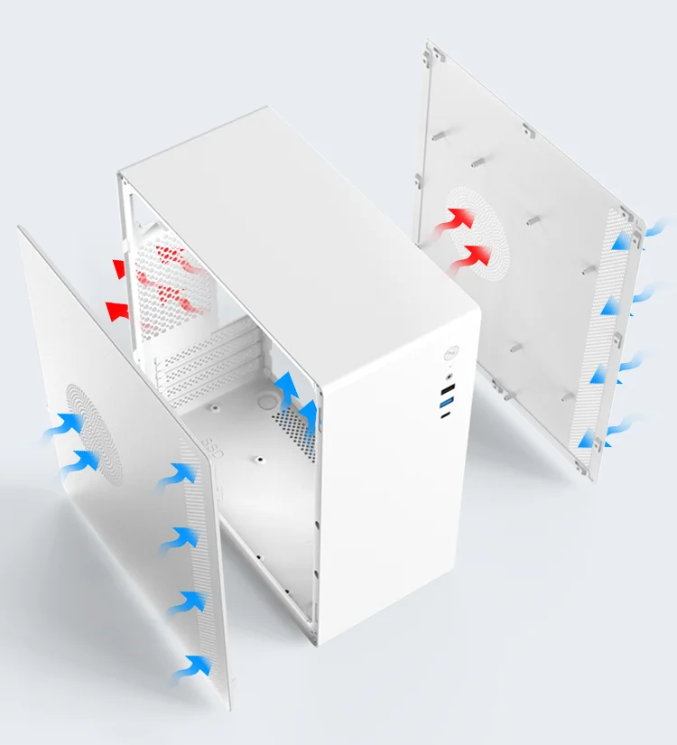 empty computer pc chassis chassis case supplars computer tower aesthetic white case for pc computer cases & towers