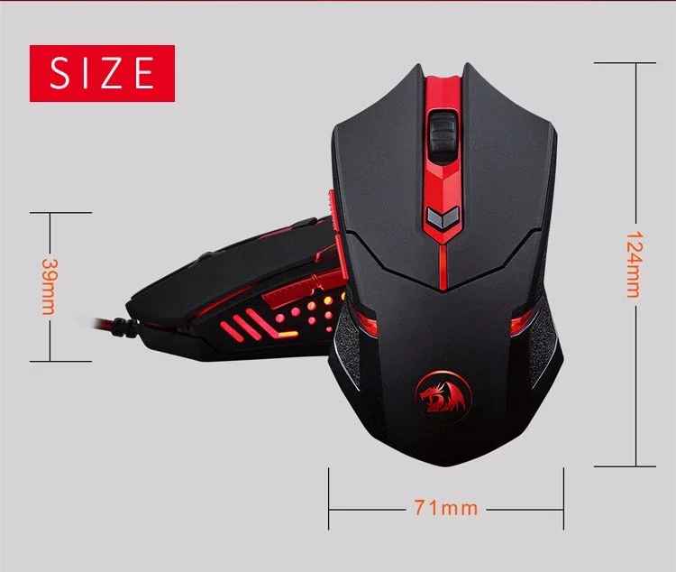 Custom Mouse Ryon M601-3 stylish high quality backlit mouse for gamers