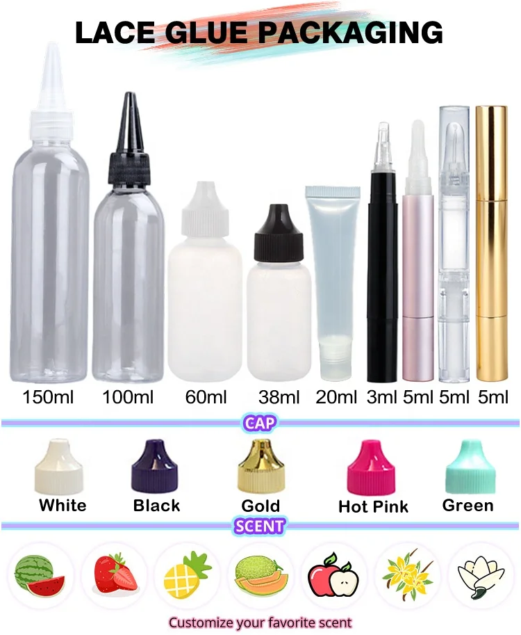 Best glue for lace wigs super strong hold oil resistant hair glue Lace Adhesive Wig Hair Styling Set lace tint mousse