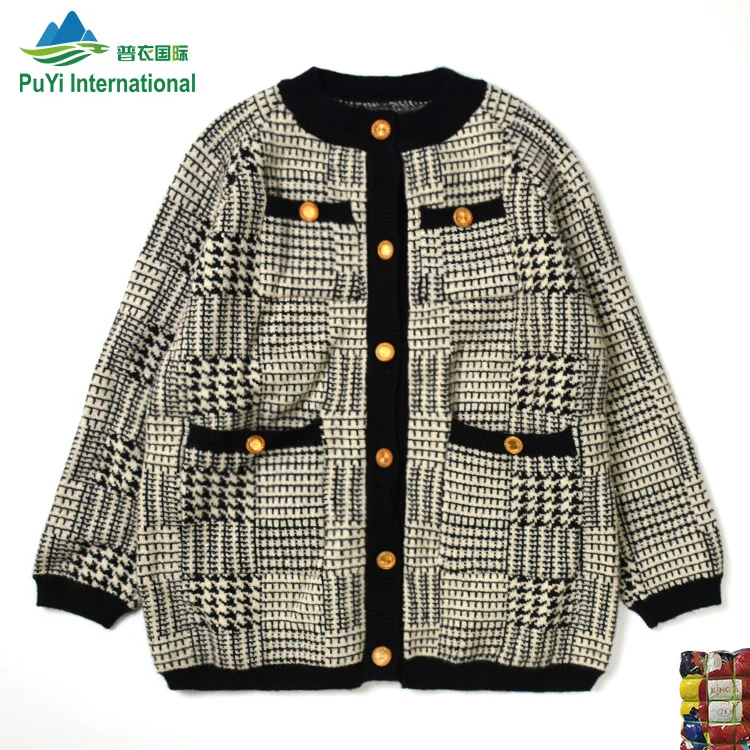 Winter Ladies Sweater thick TOP grade bales mixed used clothing asian used clothes from second hand