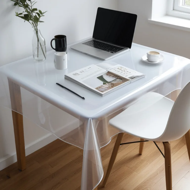 Wholesale Waterproof Clear Durable Transparent Table Cloth Plastic PVC Sheet Tablecloth Protector
