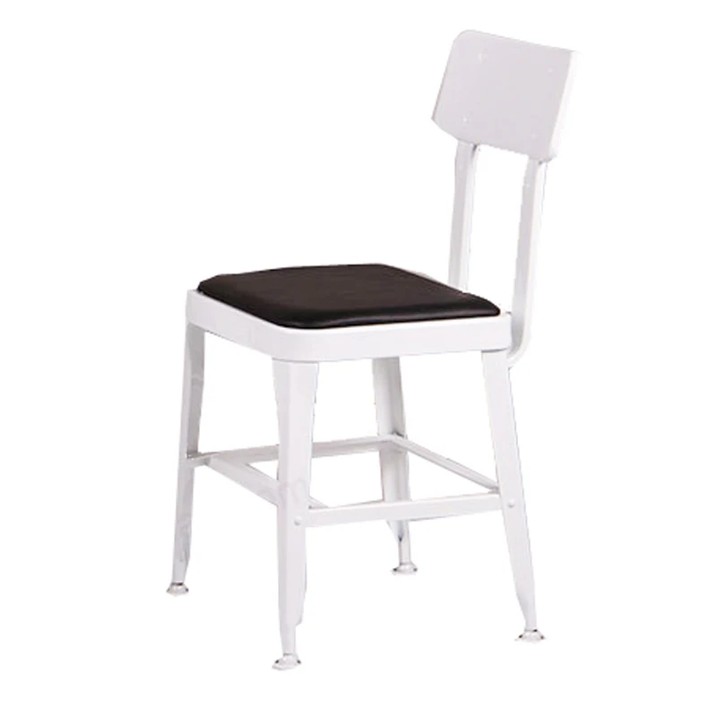 Taco Style Metal Restaurant Chair With Cushion Industrial Retro Metal Restaurant Chairs