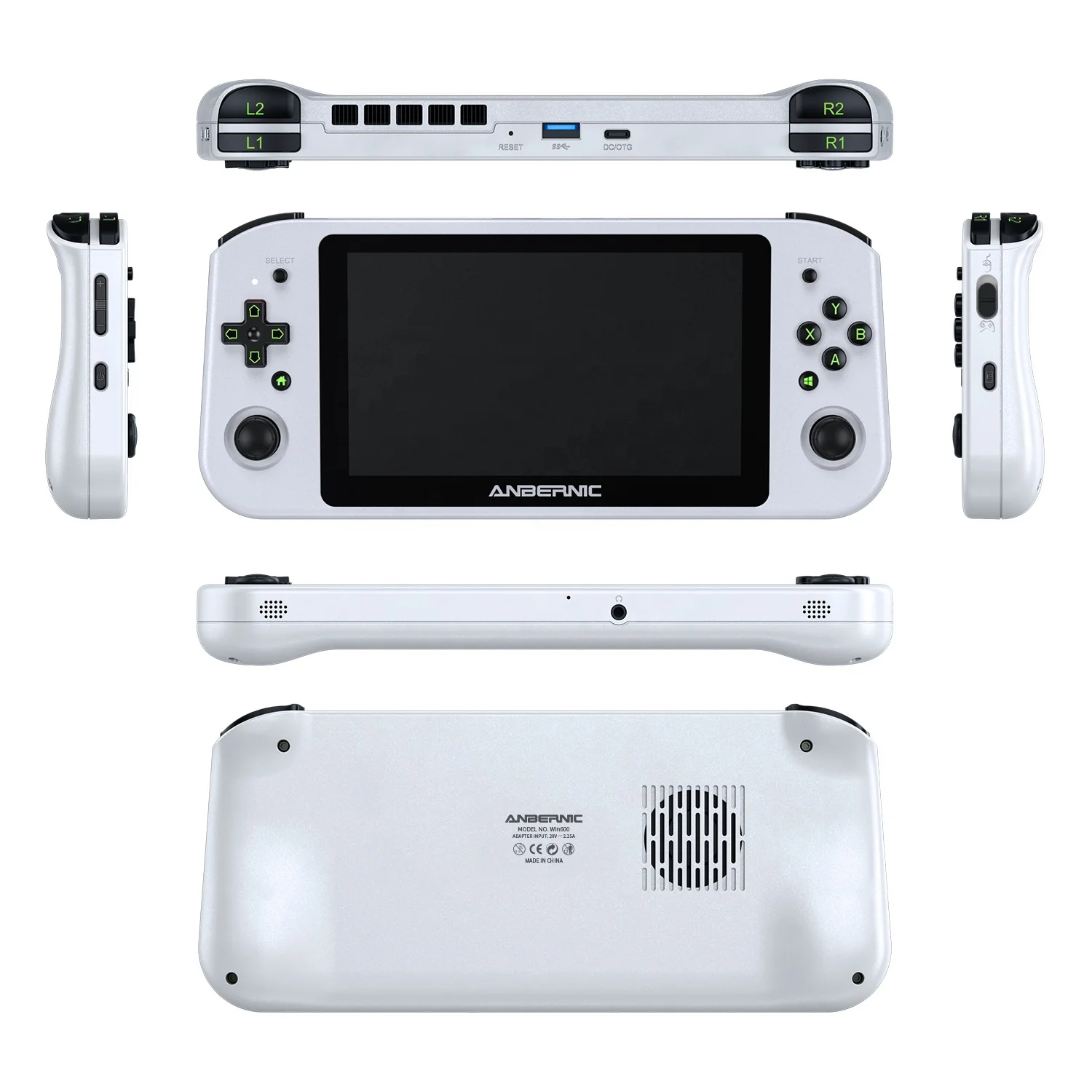 2022 China Anbernic Win600 Retro Game Player  Win10 System Portable Video Handheld 128G AMD Athlon Game Console Gaming Player