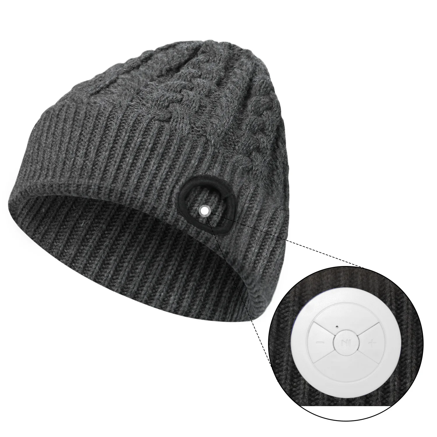 Unisex Winter Warm Hat Beanie Wireless Stereo Headphone Music Player with Microphone Headset Wireless Headphone Handsfree Call