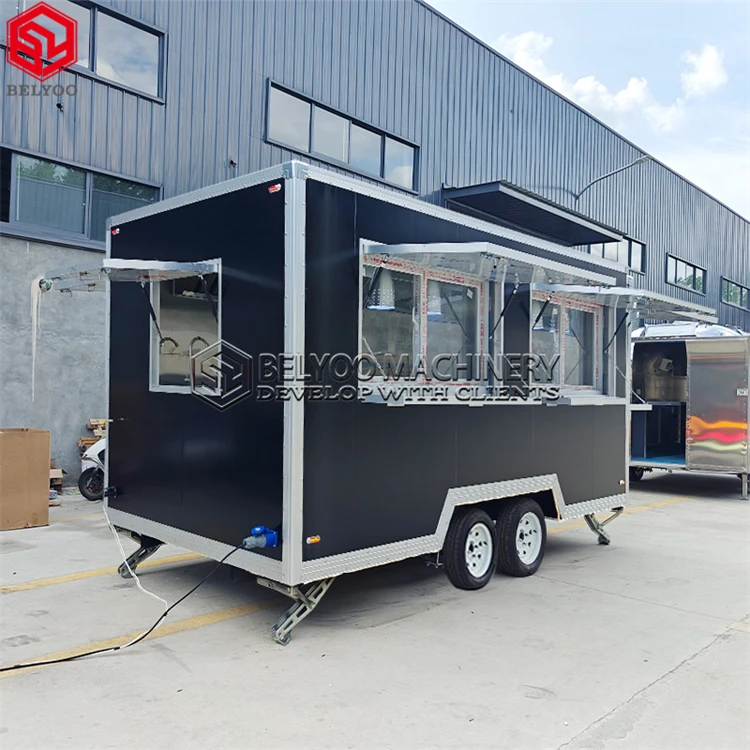 Customizable Mobile Bar Taco Ice Cream Pizza Truck Food Trailers Fully Equipped