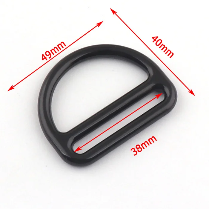 Black Alloy D Ring Triangle Slider Strap D Buckle Adjustable Backpack Strap Connecting Slide Buckle For Dog Collar/harness/Bag