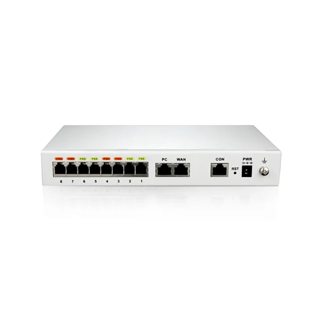 New arrival FAX over IP via T.38 FAX 2FXS analogue converter for small home MX8G voip gateway
