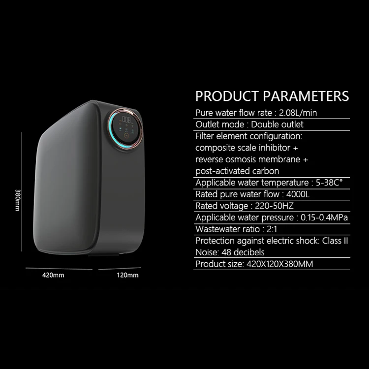 OEM Reverse Osmosis Water Filter RO Machine Best TDS Quick-connect Filter Home Electric System Hotels Electric Pure Water