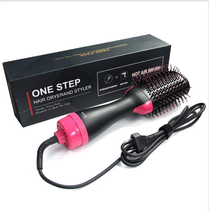 
Lisapro Dropshipping 2 IN 1 One Step Hair Dryer Hot Air Brush Hair Straightener Comb Curling brush hair styling tools 