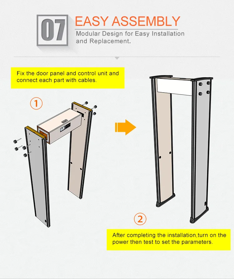 2022 экономичный Uniqscan 6 зон проходной металлоискатель цена для отеля банка фабрики торгового центра