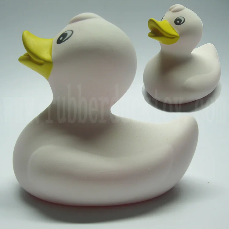 cheap 8cm promotional white rubber duck with custom logo imprint, baby white bath duck ,promo floating white plastic duck