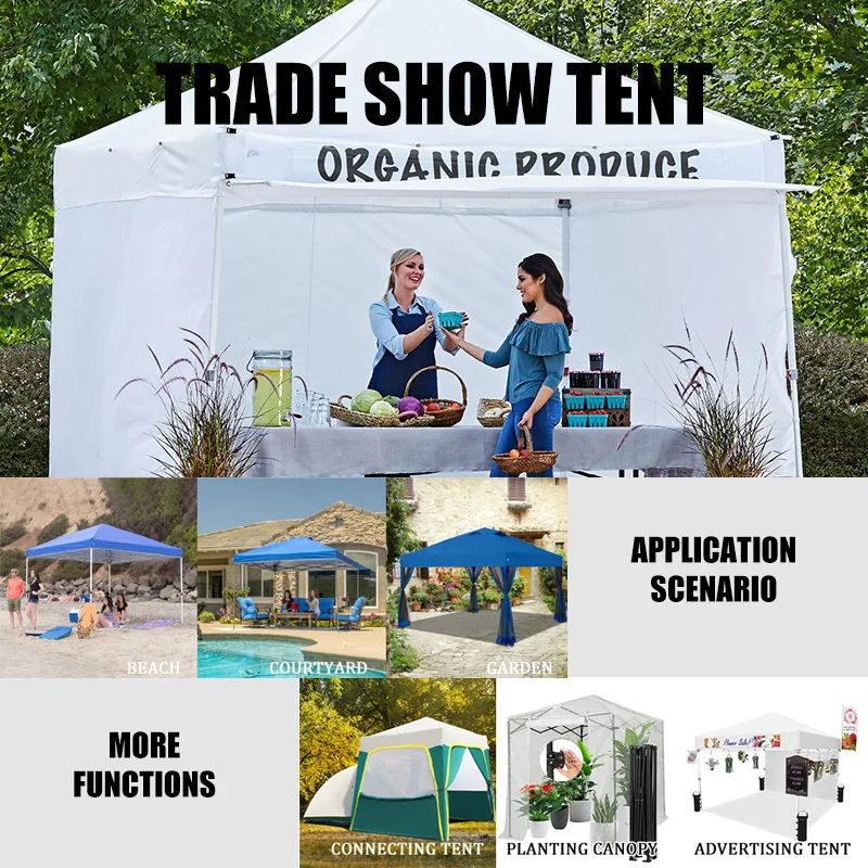 Top 6X6 Waterproof Pop Up Tent, Wholesale Aluminum Frame Kiosk Booth Tent/