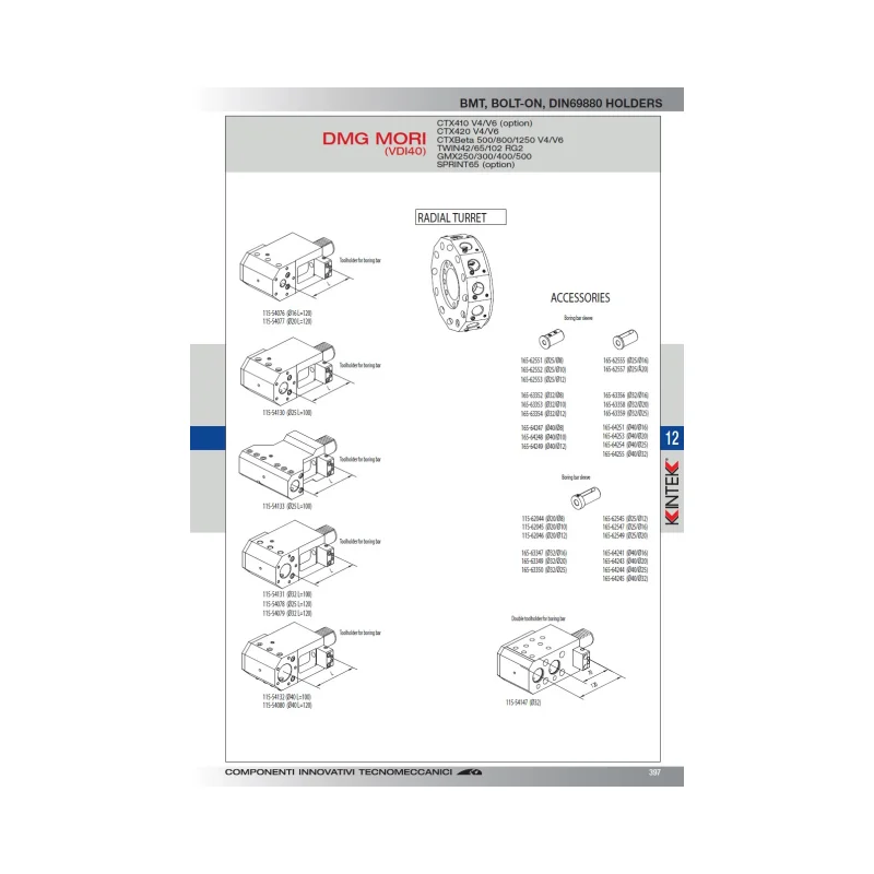 Factory Direct CNC Machine Tools High Precision Steel Dmg Mori Vdi40 Tool Holder For Boring Bar