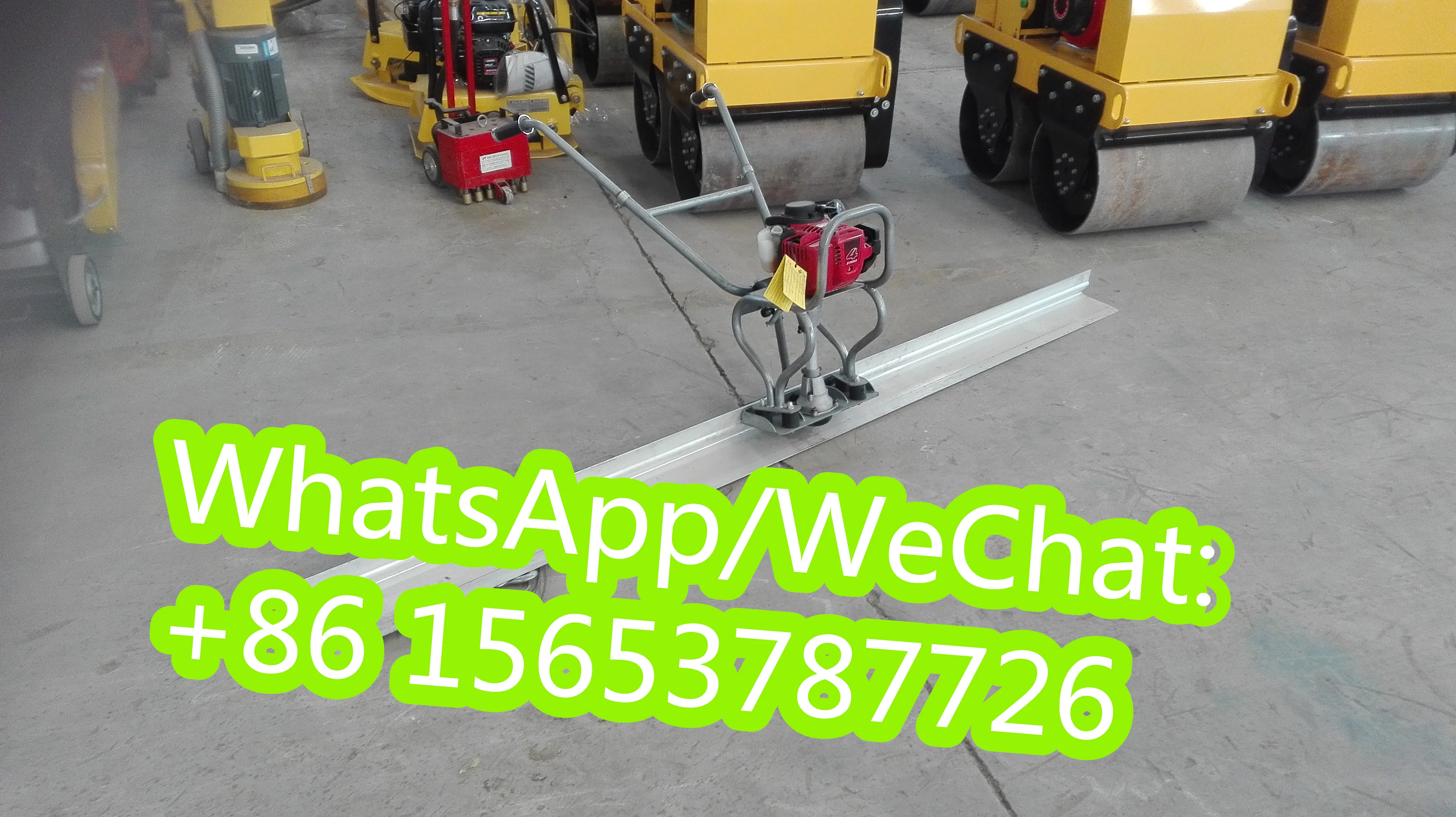 Portable Hand Push Vibration Ruler Feet Leveling Concrete Pavement Construction Intelligent Flattening