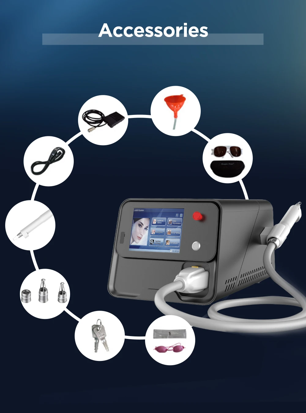 ADSS Nd Yag Laser Tattoo Removal Professional Big Spot Removal Carbon Peel Skin Rejuvenation Laser Beauty Machine