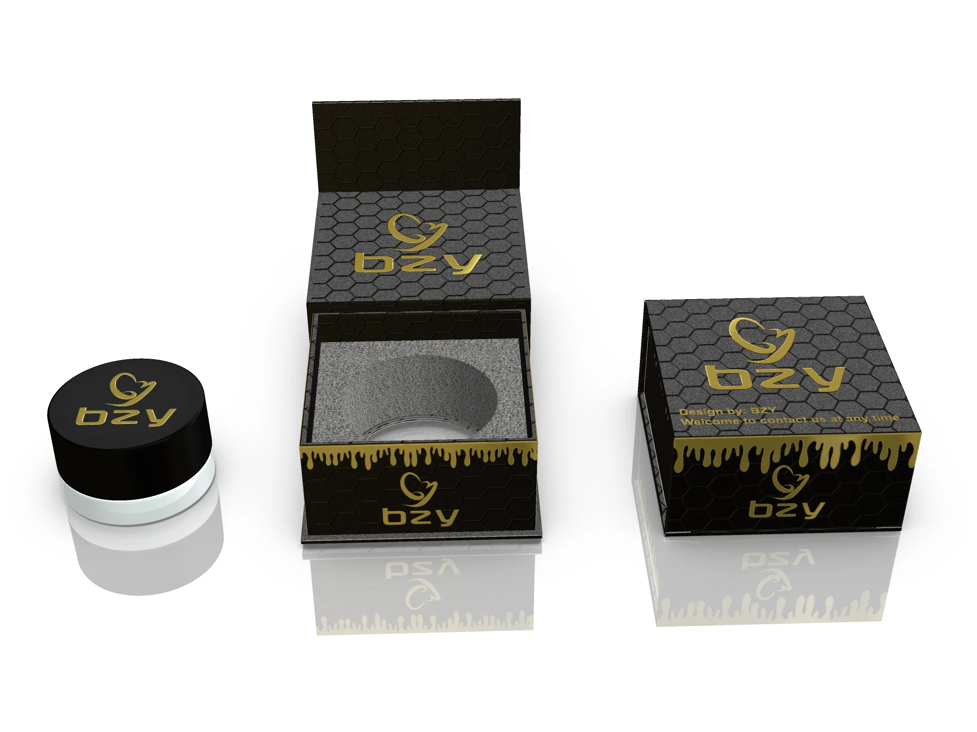 Custom Luxury Magnetic Paper Packaging Box Bottle Cosmetic Candle Paper Jars Box For Jar