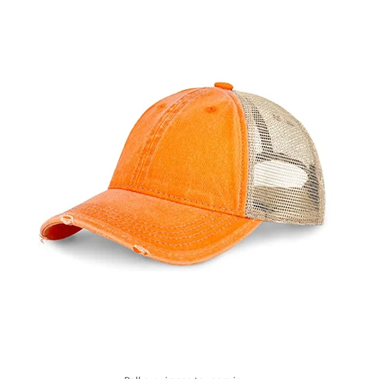 Повседневная стираемая шапка-тракер премиум класса, неструктурированная винтажная шапка с потертостями и окрашенным пигментом, регулируемые уличные головные уборы