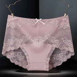 Ladies Sexy Underwear Women Sexy briefs Lace Panties women27s panties For Female Brief Transparent Breathable Cotton Lining