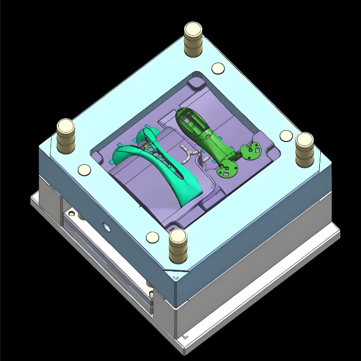 Custom Massage Device Cover Quality Rubber and ABS Material Industrial Application Molding Housing Injection Plastic Shell